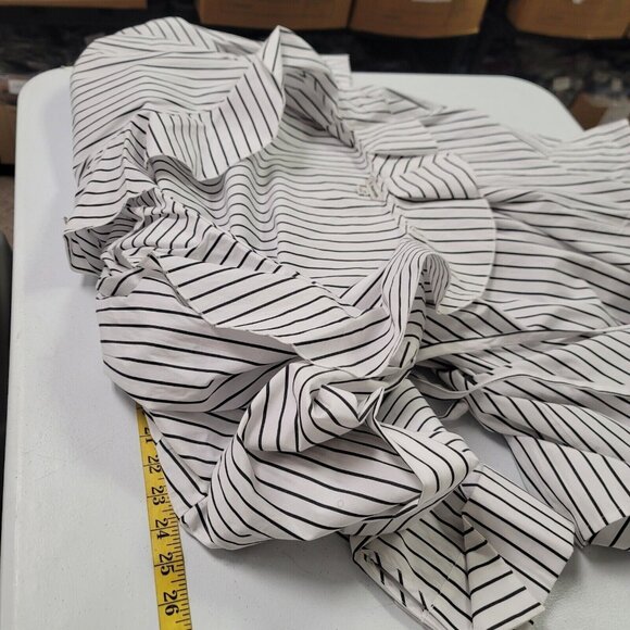 J Peterman Womens Striped Old Money Midi Dress Size 20 Nautical Preppy Editorial - Picture 8 of 11